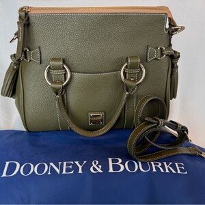 Dooney & Bourke Lucca Leather Satchel with Pocket